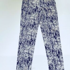 French Connection, size 4, black and white “paint splatter” pants
